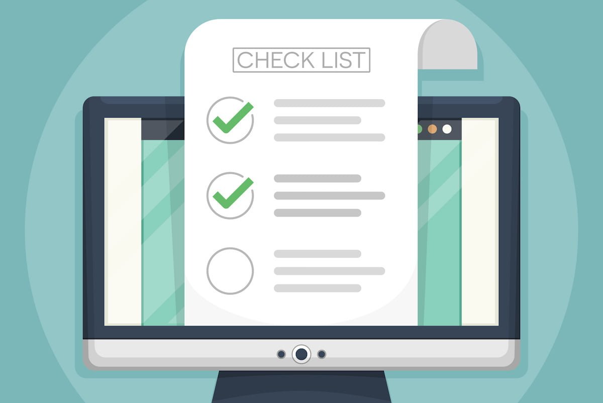 Handleliste for webdesign nettbutikk